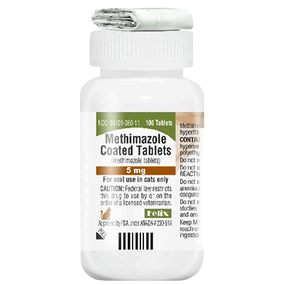 Methimazole Coated Tablets 5mg 100ct (Felix)