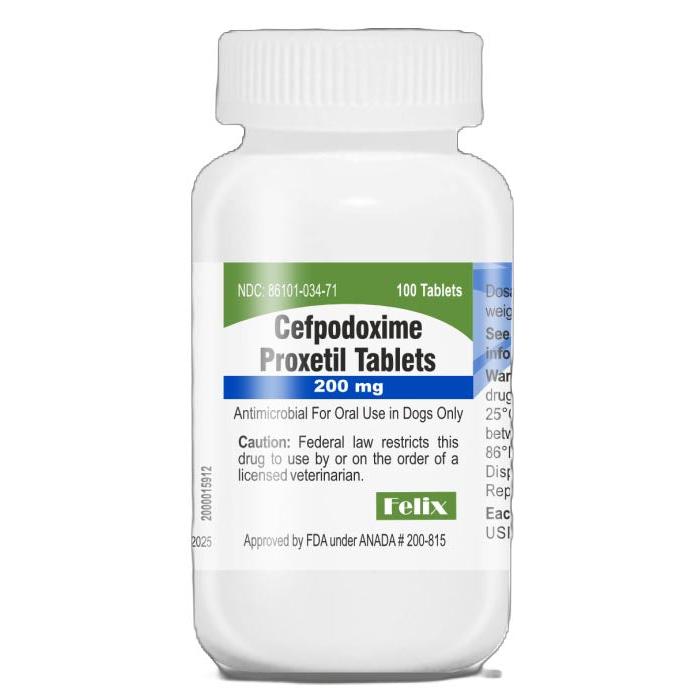 Cefpodoxime tabs 200 mg 100 ct (Felix)