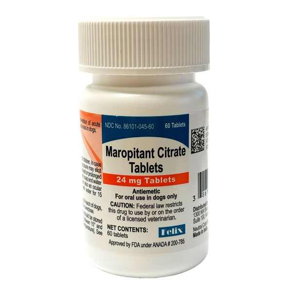 Maropitant Citrate Tabs 24mg 60 ct (Felix)