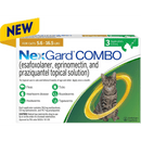 NexGard Combo for Cats Topical 5.6 to 16.5 Lbs, Orange, 3 Dose (Carton of 10)