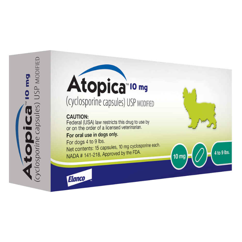 Atopica for Dogs 10 MG 15 Capsule Pack