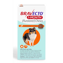 Bravecto Dog 9.9 to 22 LBS Orange 1 Month (Carton of 10)