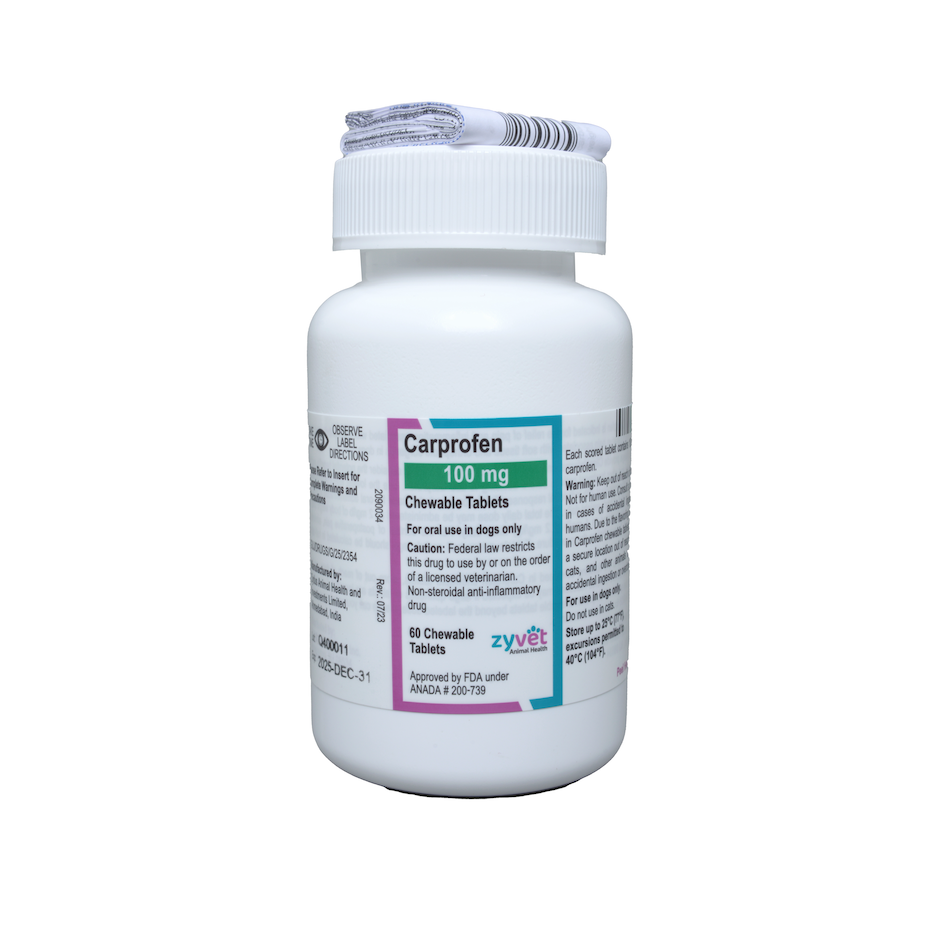 Carprofen Chew Tabs 100MG 60 CT (ZyVet)