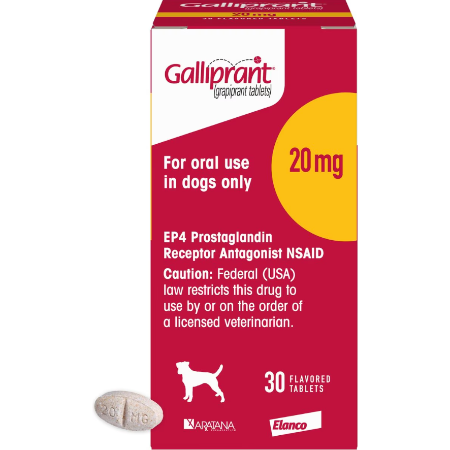 Galliprant Tabs for Dogs, 20-mg, 30 Tablets, Yellow