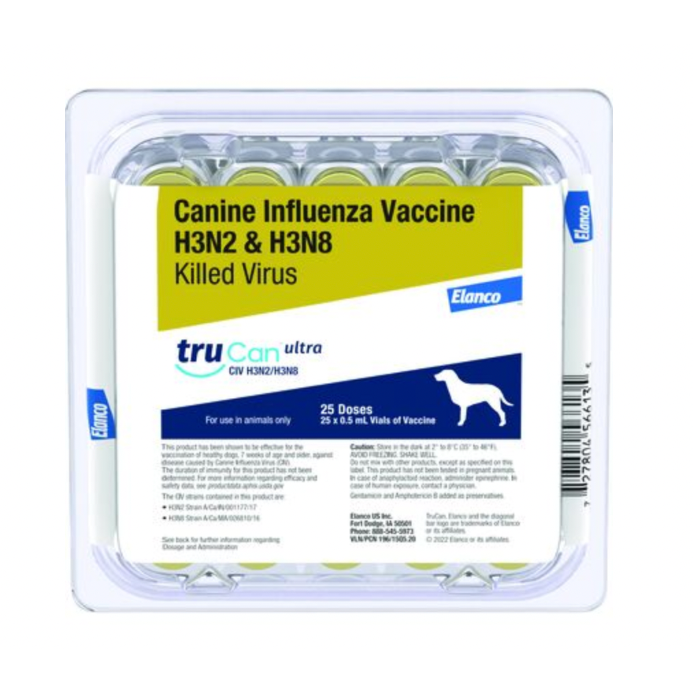 Elanco TruCan Ultra CIV H3N2 and H3N8 (25x1 Tray)