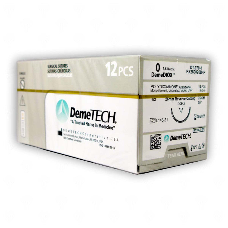 Polydioxanone 0 DCP-2 1/2 Circle (DEMETECH)