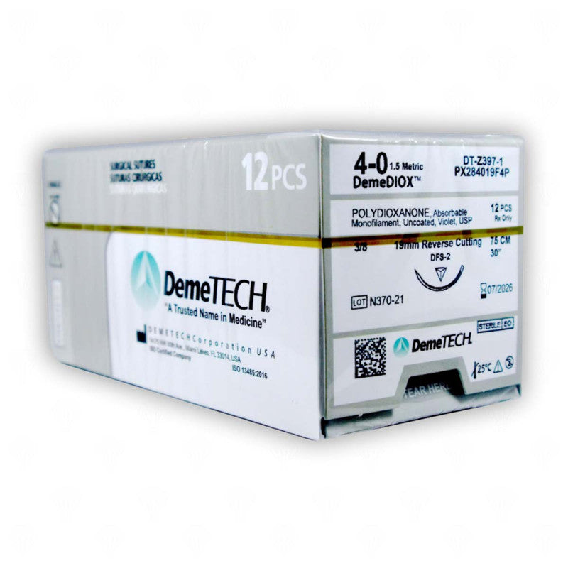 Polydioxanone 4/0 DFS-5 3/8 Circle (DEMETECH)