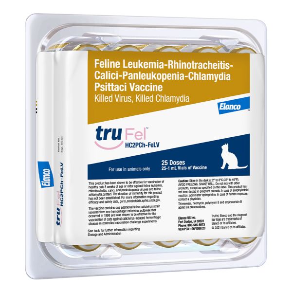 Elanco TruFel HC2PCh+FeLV (25x1 Tray)