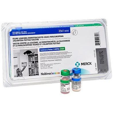 Merck Nobivac Feline 1-HCPCH+FELV (25x1 Tray)