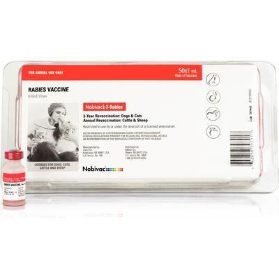 Merck Nobivac 3 Rabies (50X1 Tray)