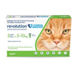 Revolution Plus for Cats Green 11.1 to 22 lb (3 month) (EACH)