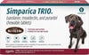 Simparica Trio Dog 88-132 LBS Brown 6 Month Chew Tab (Carton of 5)