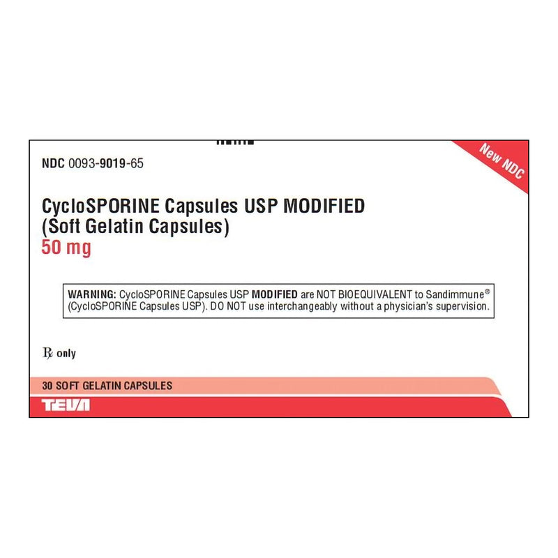 Cyclosporine CAP 50MG 30 CT