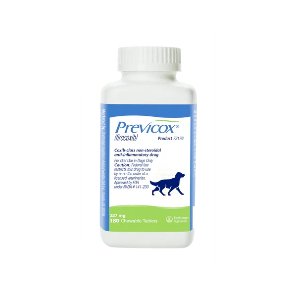 Previcox Chewable Tablets for Large Dogs, 227mg x 180 ct Bottle (B.I.)