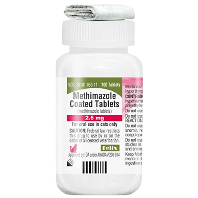 Methimazole Coated Tablets 2.5mg 100ct (Felix)