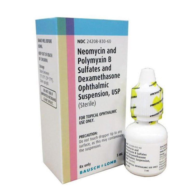 Neomycin Polymyxin B Dex 0.1% 5 ML Opht Susp (Bausch & Lomb)