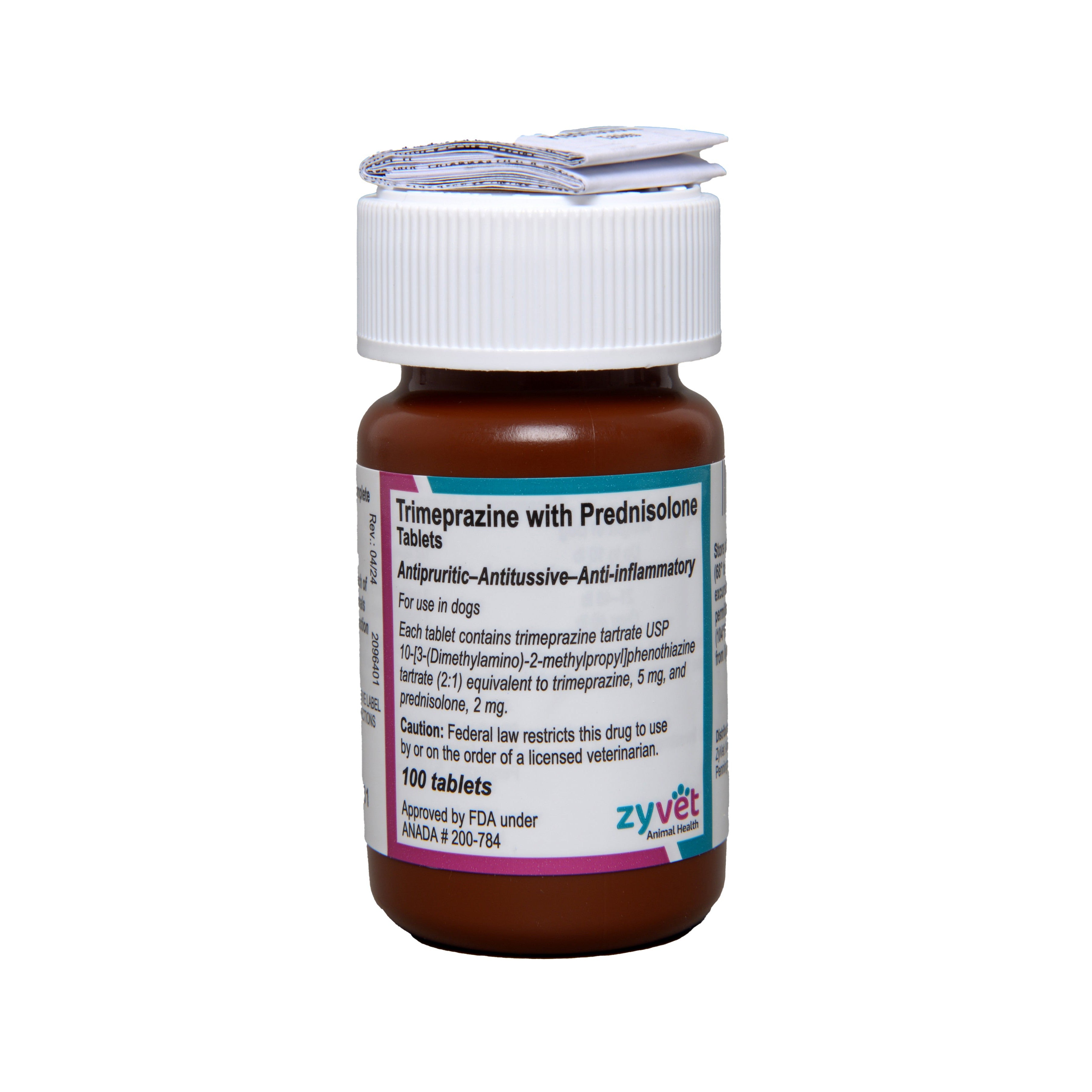 Trimeprazine/Prednisolone Tabs 5MG/2MG 100 CT (ZyVet)