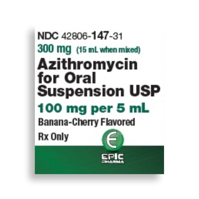 Azithromycin Oral Susp 100MG / 5ML 15ML (EPIC)