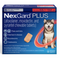 NexGard Plus Chew Tabs for Dogs, 66.1-132lb, Red, 6 Dose (Carton of 10)