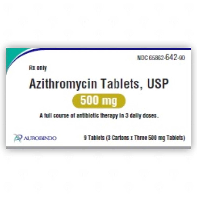 Azithromycin 500 MG 3x3 CT Tabs (Aurobindo)