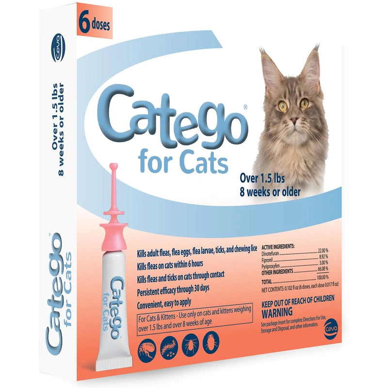 Catego Cats Over 1.5 Lbs 8 Wks 6 Tubes/Box, 6 Boxes/Pkg