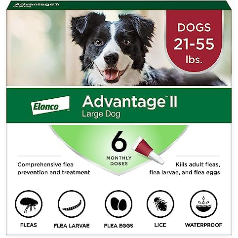 Advantage II Large Dog Red 6 Tubes (Carton of 6)