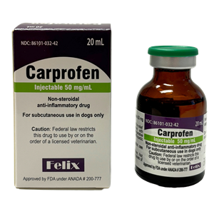Carprofen Injection 50 mg/mL 20 mL (Felix)