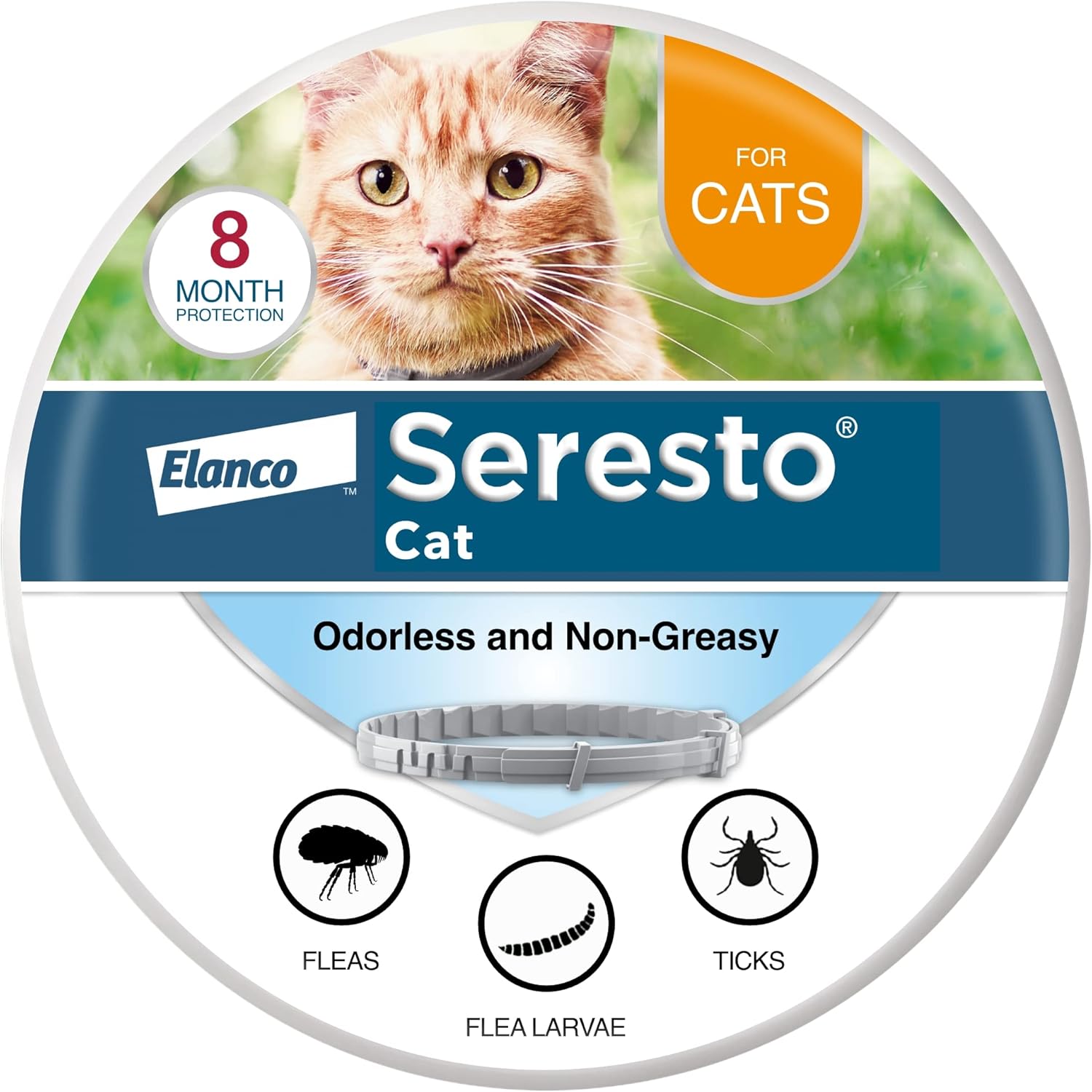 Seresto Orange Cat Flea & Tick Collar (6 Tins)