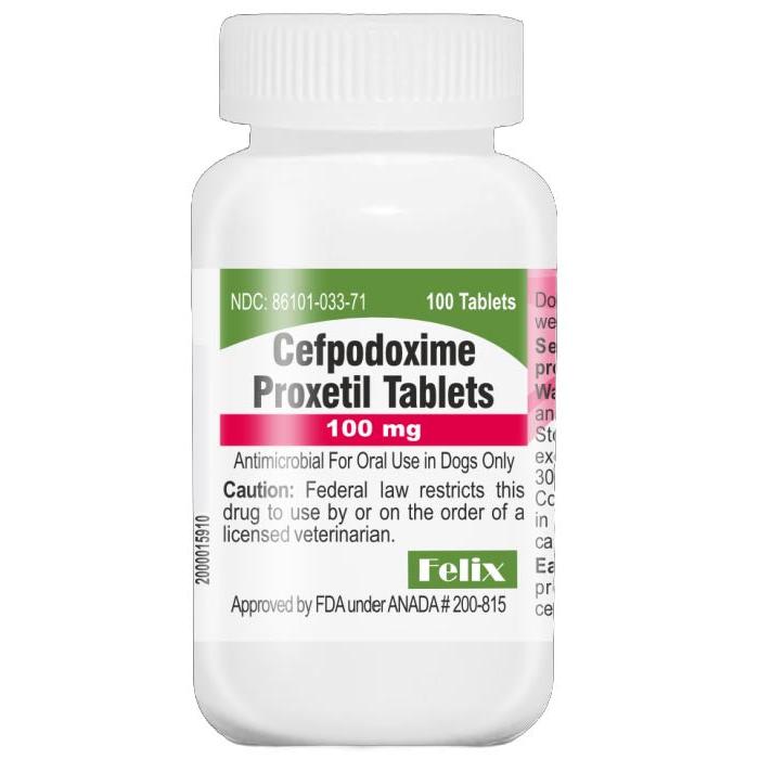 Cefpodoxime tabs 100mg 100 ct (Felix)