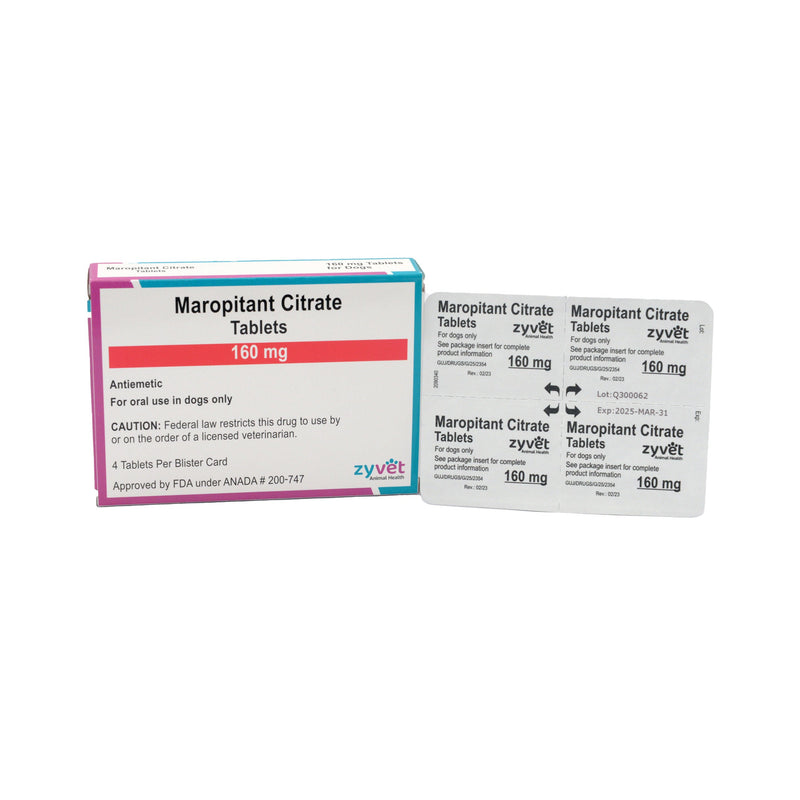 Maropitant 160 MG 4 CT Blister (ZyVet)