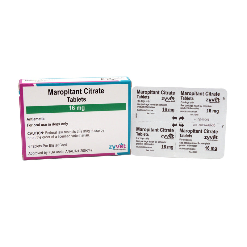 Maropitant 16 MG 4 CT Blister (ZyVet)