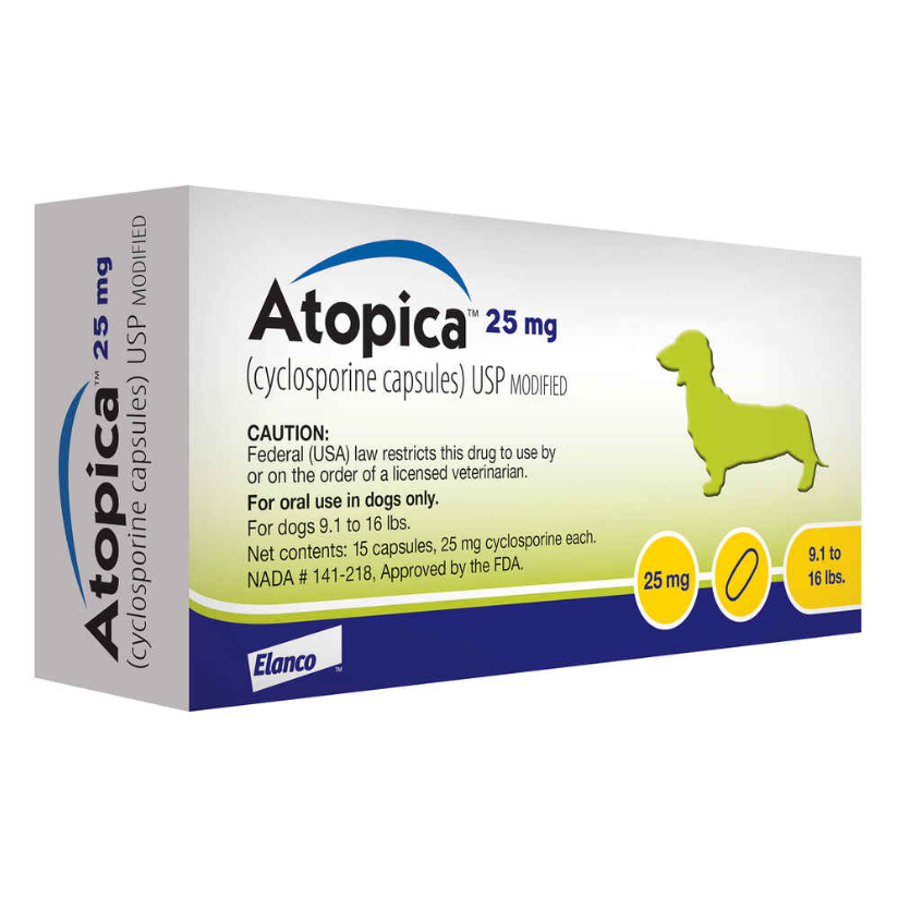Atopica for Dogs 25 MG 15 Capsule Pack