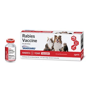 Zoetis Vanguard Rabies 1 Year 5x10 mL