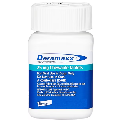 Deramaxx Chew Tabs for Dogs 25 MG 30 CT Blue