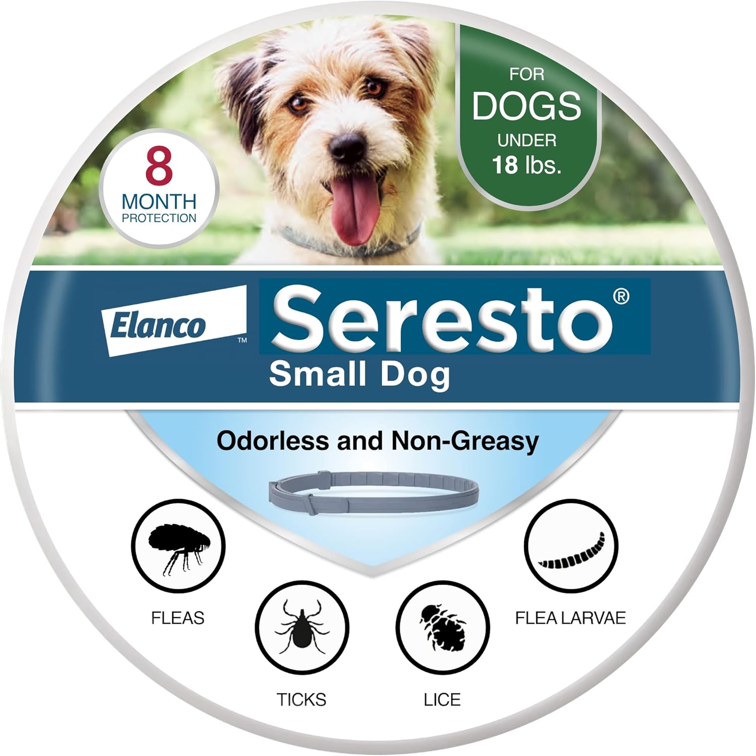 Seresto Green Small Dog Flea & Tick Collar (6 Tins)