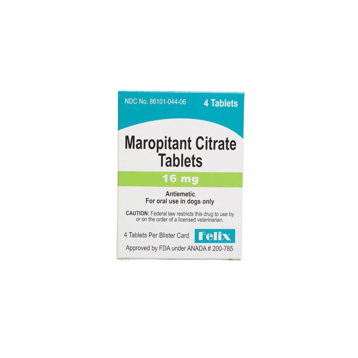 Maropitant 16mg 4 tabs (Felix)