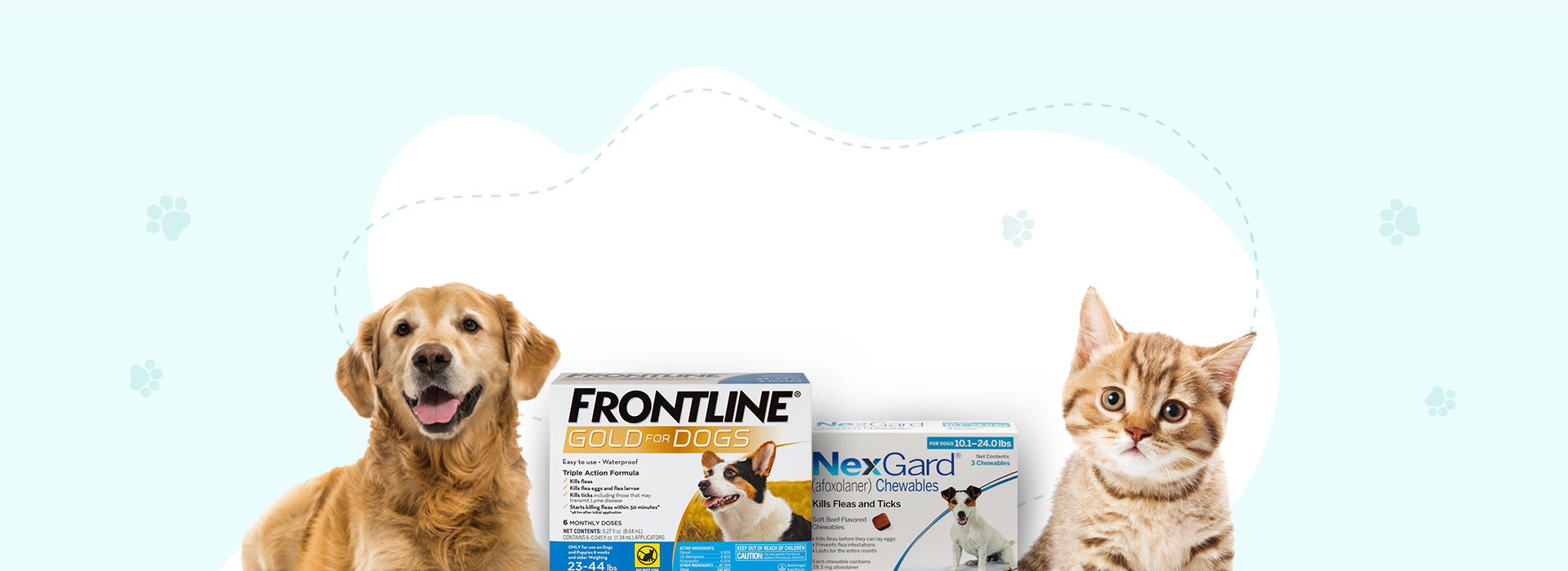Frontline® GOLD for Dogs 23-44 lbs - BLUE (6 MONTH)