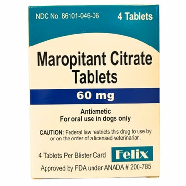 Maropitant Citrate tabs 60 mg 4 ct (Felix)