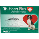 Tri-Heart Plus Chewable Tablets for Dogs, 25-50 lbs, Green Box 10 Pack (6 DOSE)