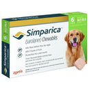 Simparica Dog 44.1-88 LBS Green 6 Month CHEW TAB (Carton of 10)