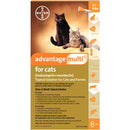 Advantage Multi Topical Solution For Cats, Orange 5-9.1 lbs, 6 Dose