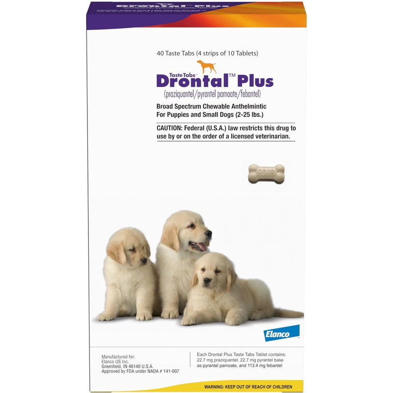 Drontal Plus Taste Tabs Small Dog 22.7MG 40CT