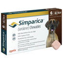 Simparica Dog 88.1-132 LBS Brown 6 Month CHEW TAB (Carton of 10)