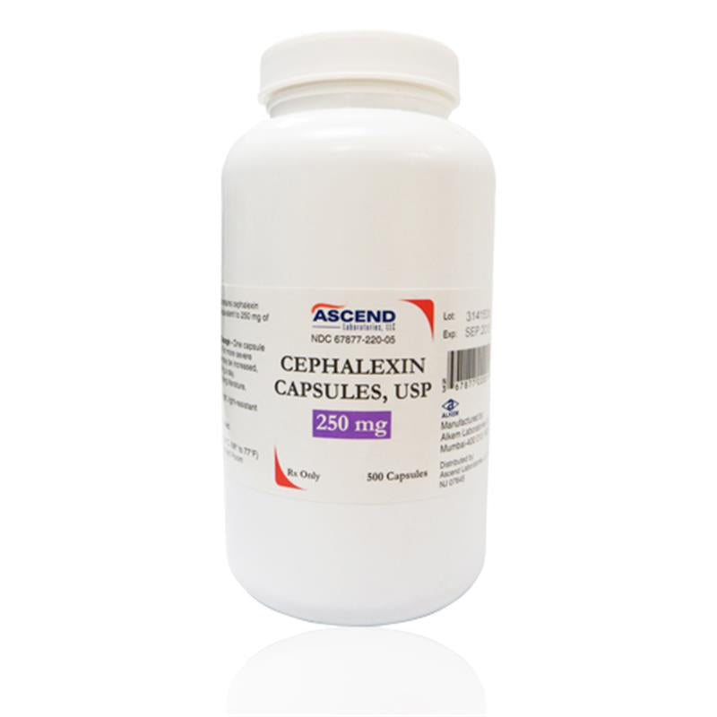 Cephalexin 250 MG/500 CT Capsules