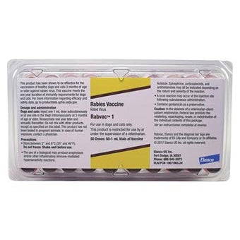Elanco Rabvac 1 (50x1 Tray)