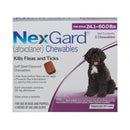 NexGard Dog 24.1-60 LBS Purple 3 Month CHEW TAB (Carton of 10)