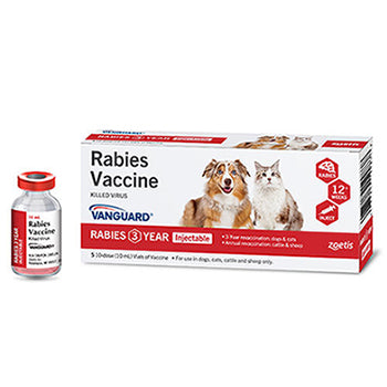 Zoetis Vanguard Rabies 3 Year (5x10 Carton)