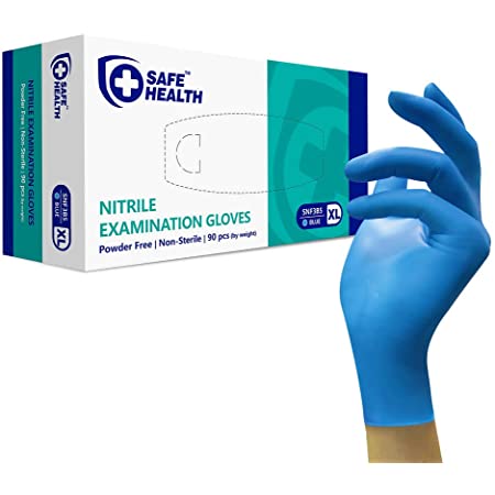 Nitrile Exam Gloves SafeHealth 100 CT Extra Large